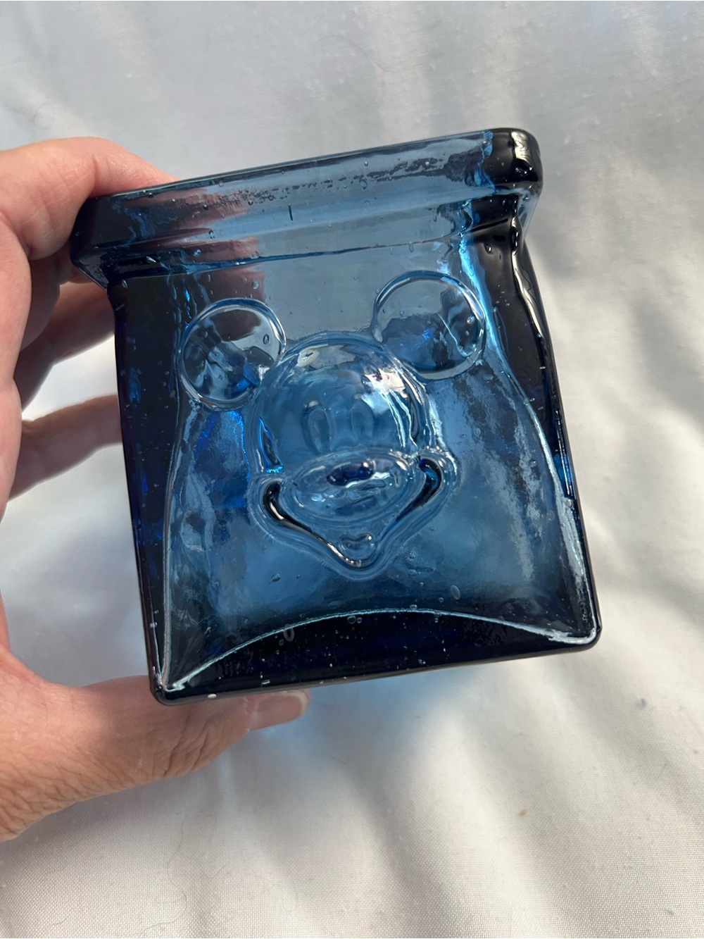 Disney Mickey 3D glass candle holder or nick backs